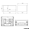 Elita Look szafka podumywalkowa 60x28x45cm czarny mat 168103